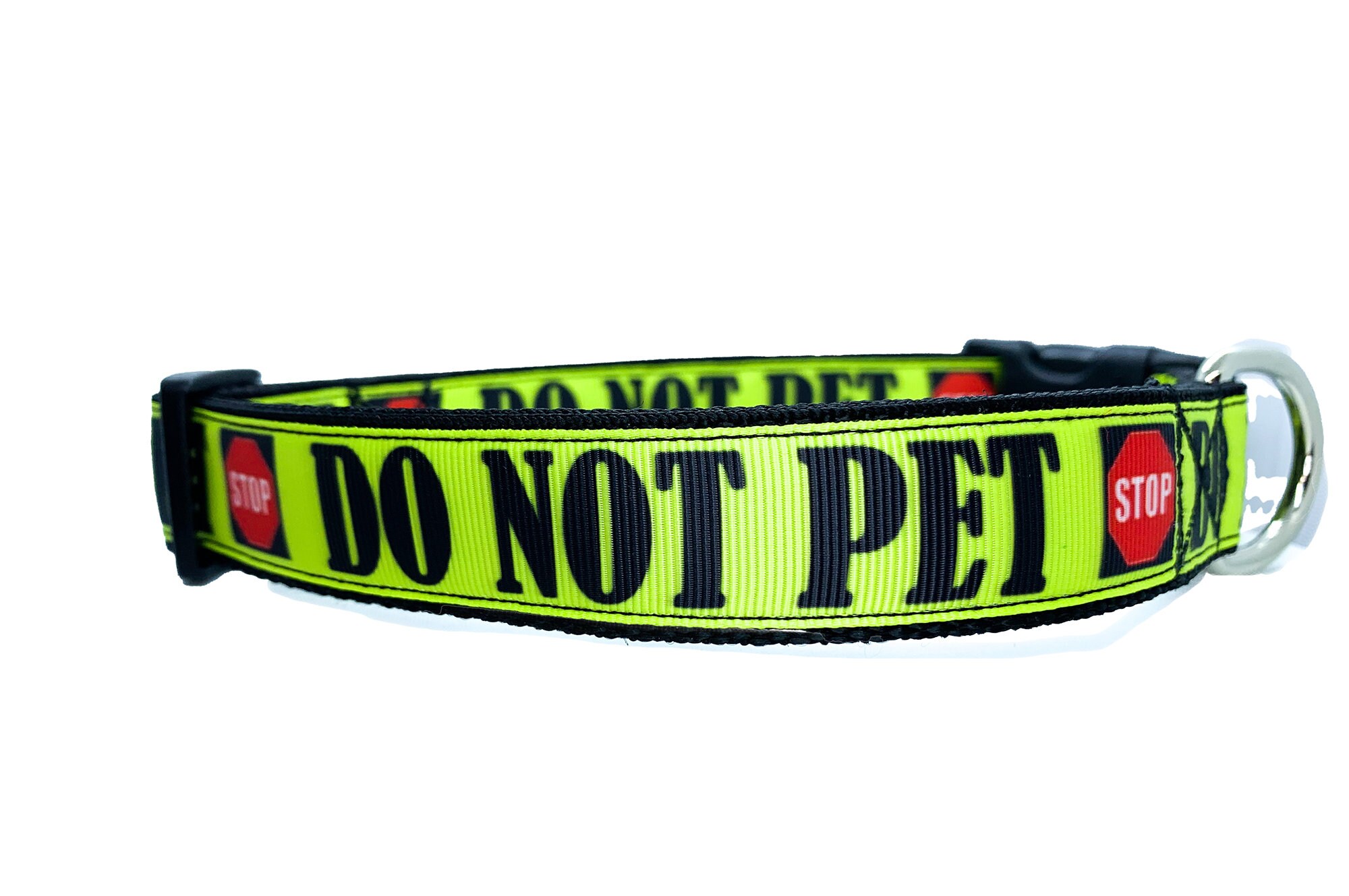 Stop DO NOT PET Dog Collar 1 Inch Width Adjustable With Etsy