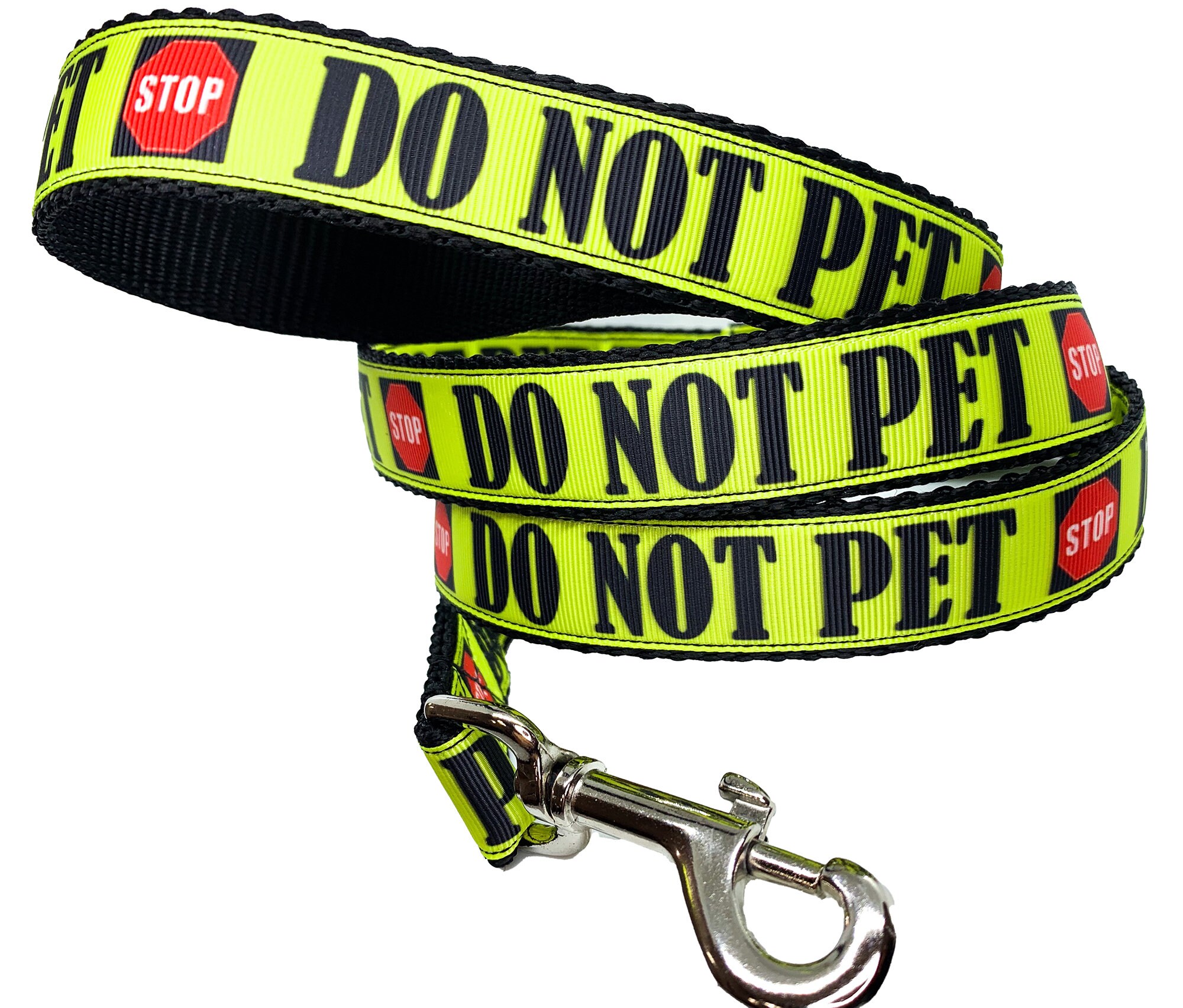 STOP Do Not Pet Leash One inch width choose your length Do Etsy