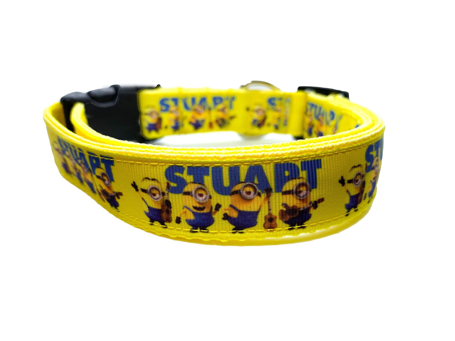 Stuart Minion Dog collar 1 inch width adjustable with | Etsy