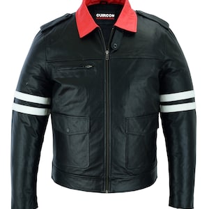 Cuircon Men’s Real Leather Fashion Jacket Café Racer Leather Jacket Biker Jacket