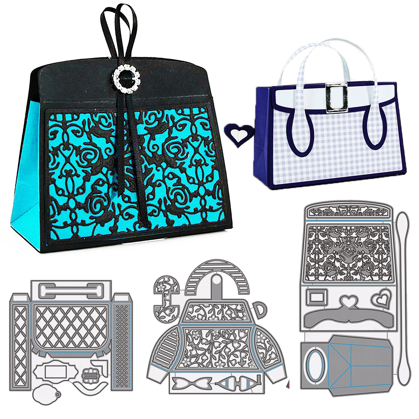 Handbag Metal Cutting Dies Lady Bag Purses Fashion Craft Etsy