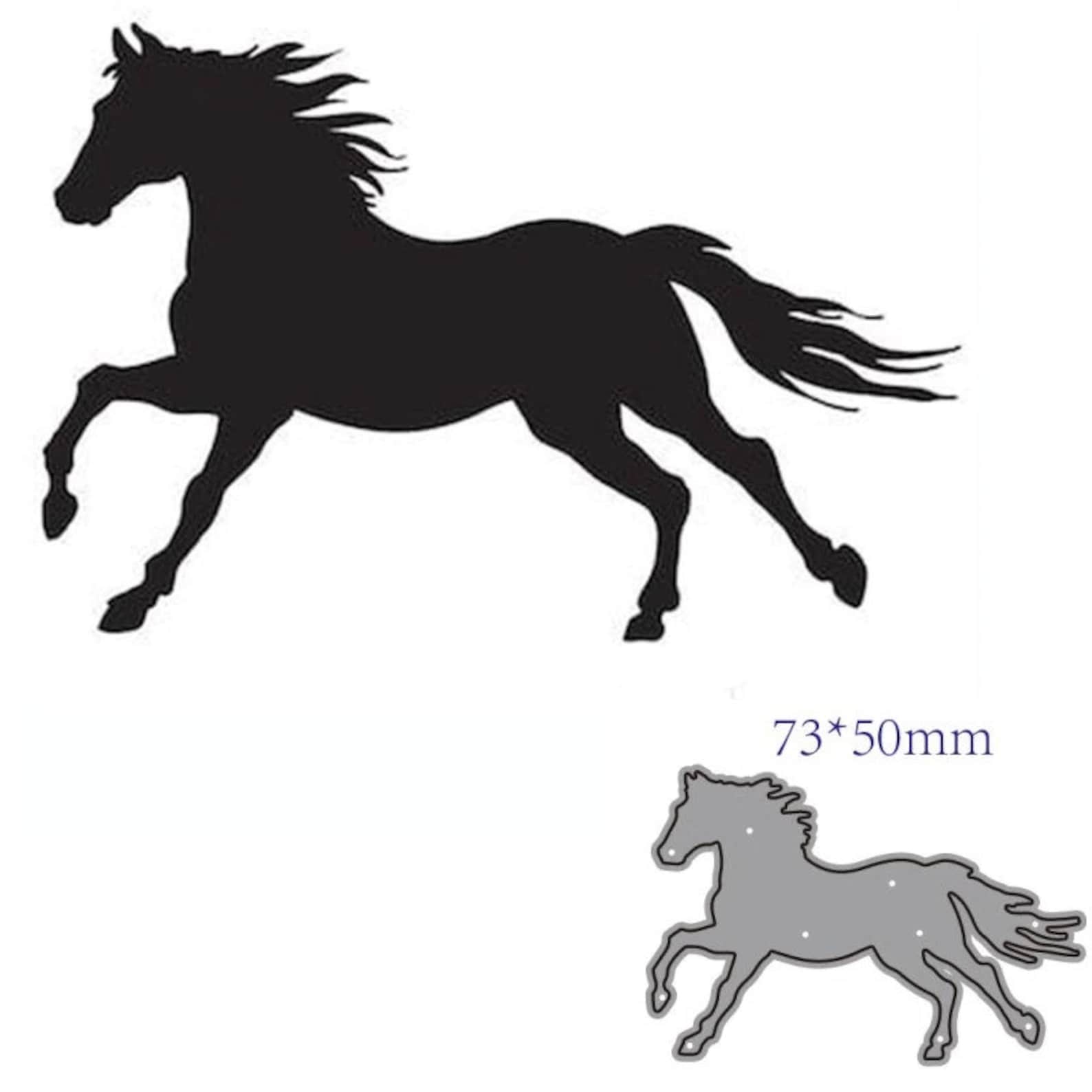 Metal cutting dies cut die Animal horse decoration Scrapbook Etsy