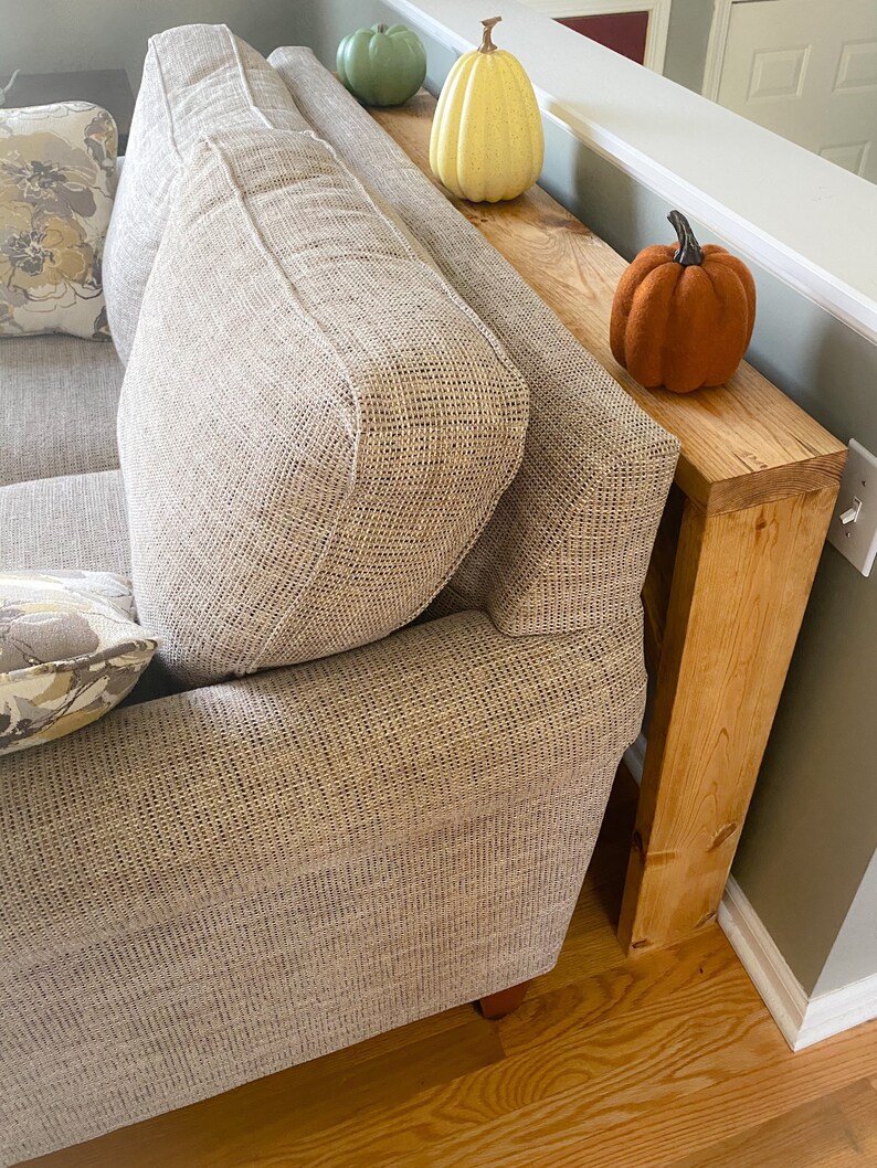 Powered Console Table Behind the Couch Table Wood Sofa Etsy Canada