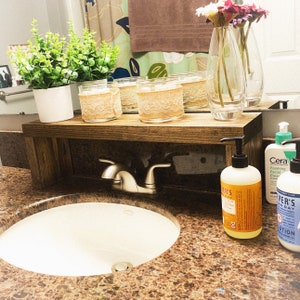 Bathroom Wood Over the Sink Shelf Wooden Plant Shelf Bathroom Plant or Sink Shelf - Etsy