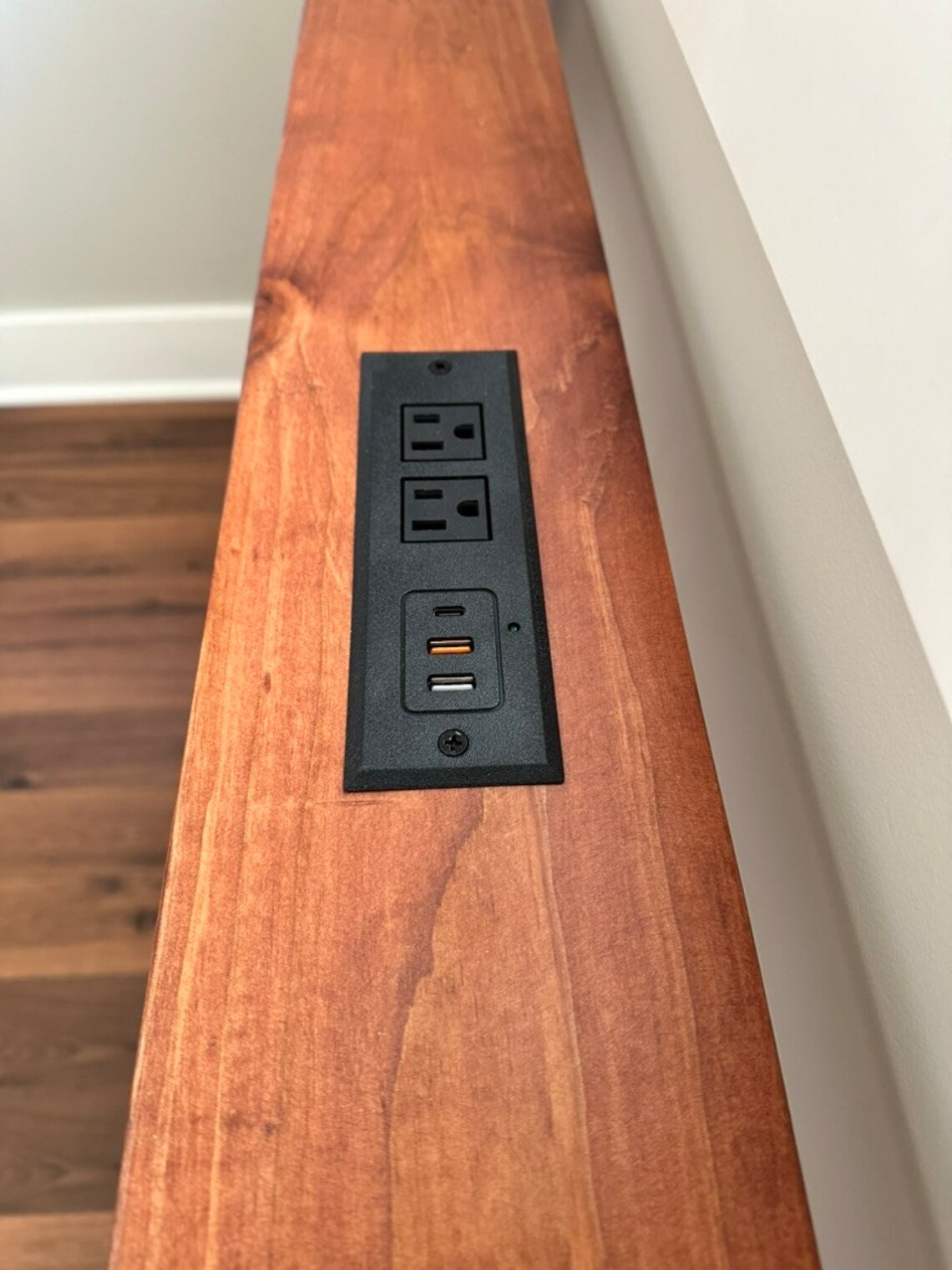 Powered Console Table Slim Couch Shelf Narrow Sofa Table Etsy