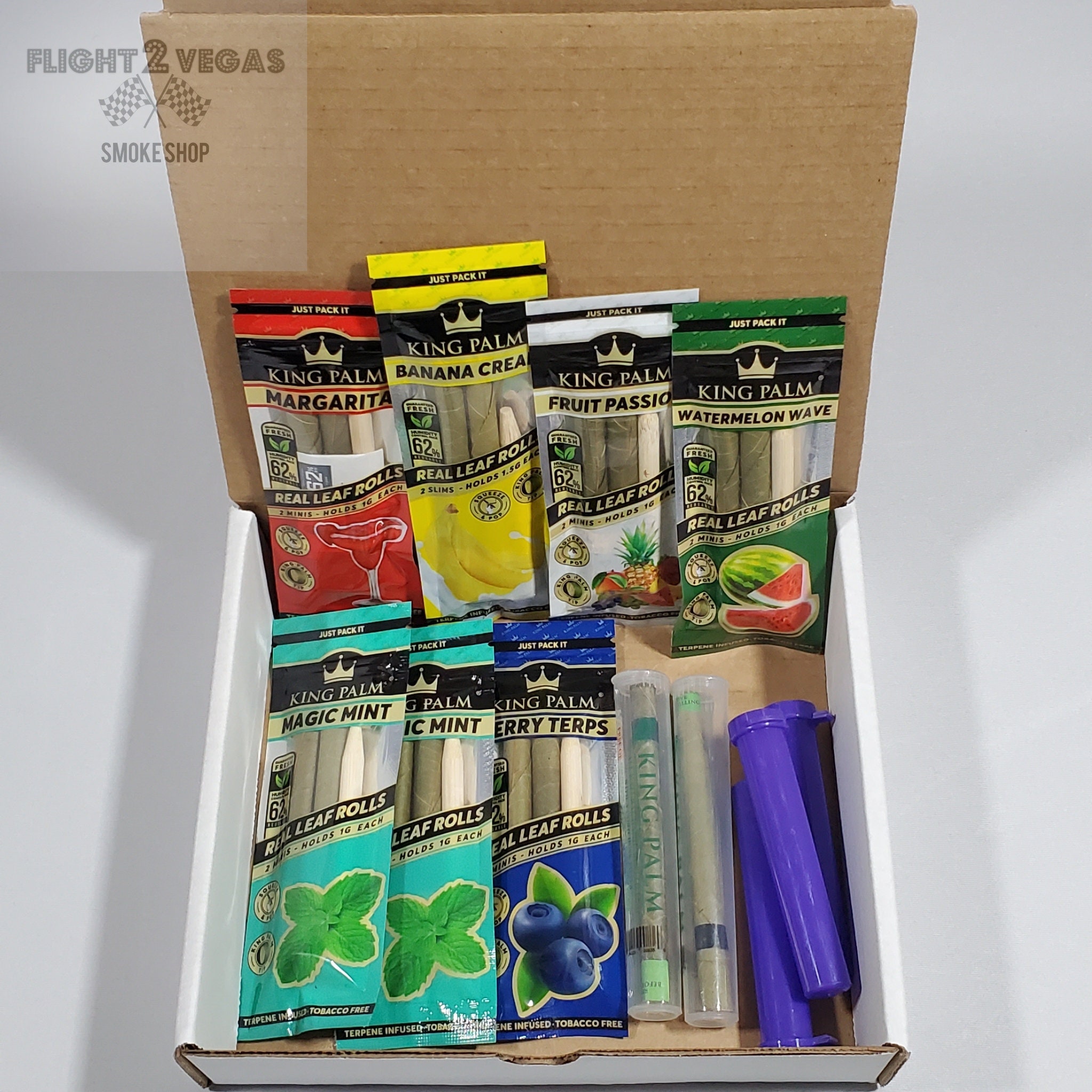 Stoner Box/Gift Box Organic King Palm Leaf Sampler Box | Etsy