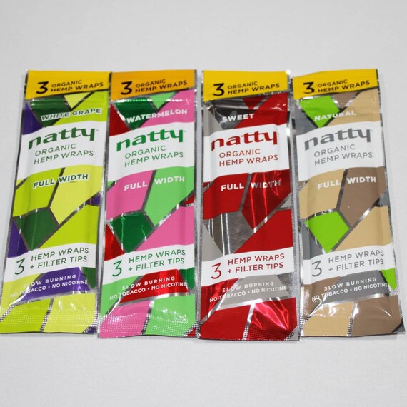 Organic Wraps Natty Full Width Hemp Wraps 3 Per Pack Etsy