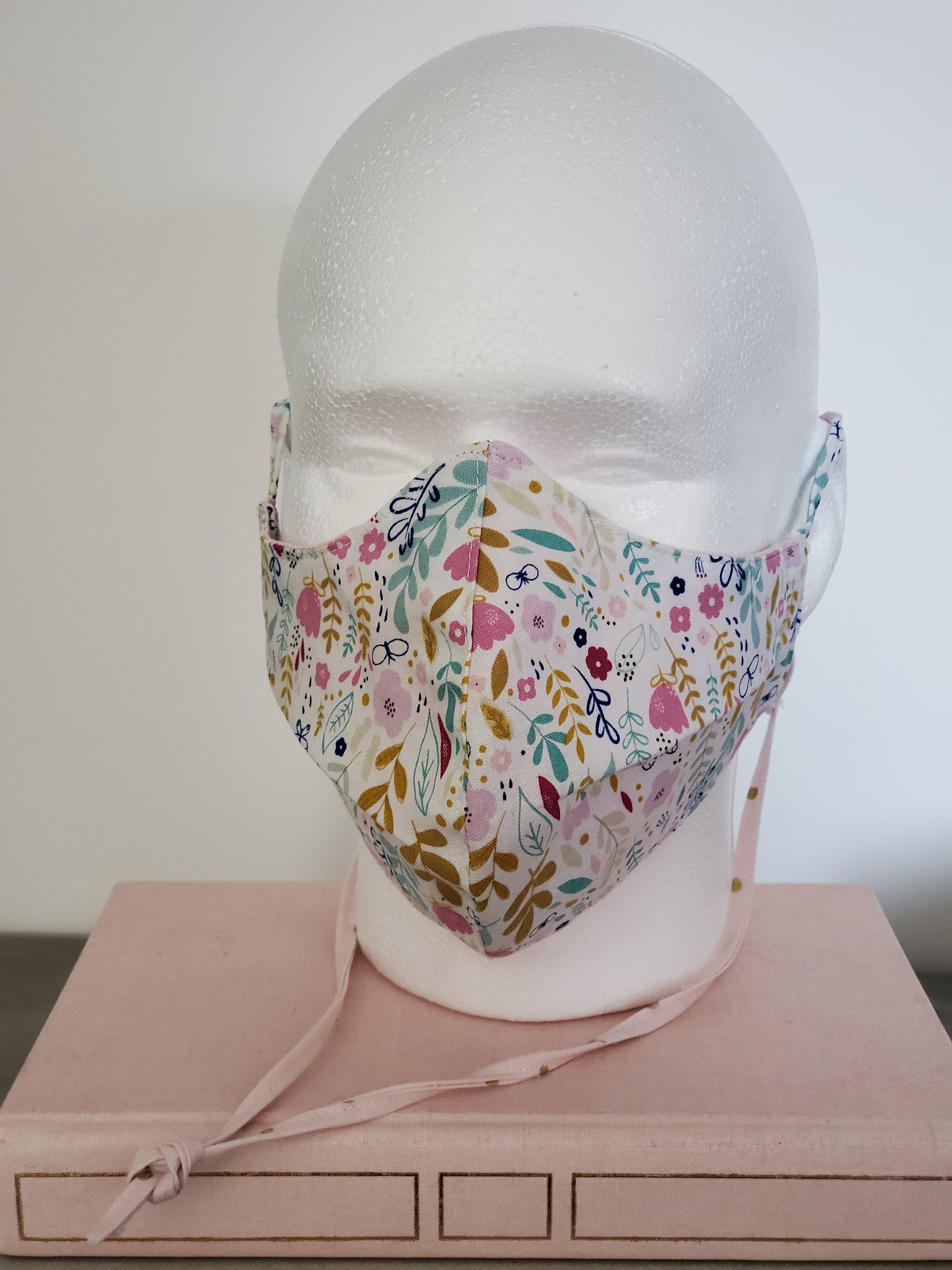 Double sided Fabric Mask 100 Cotton different print on each Etsy