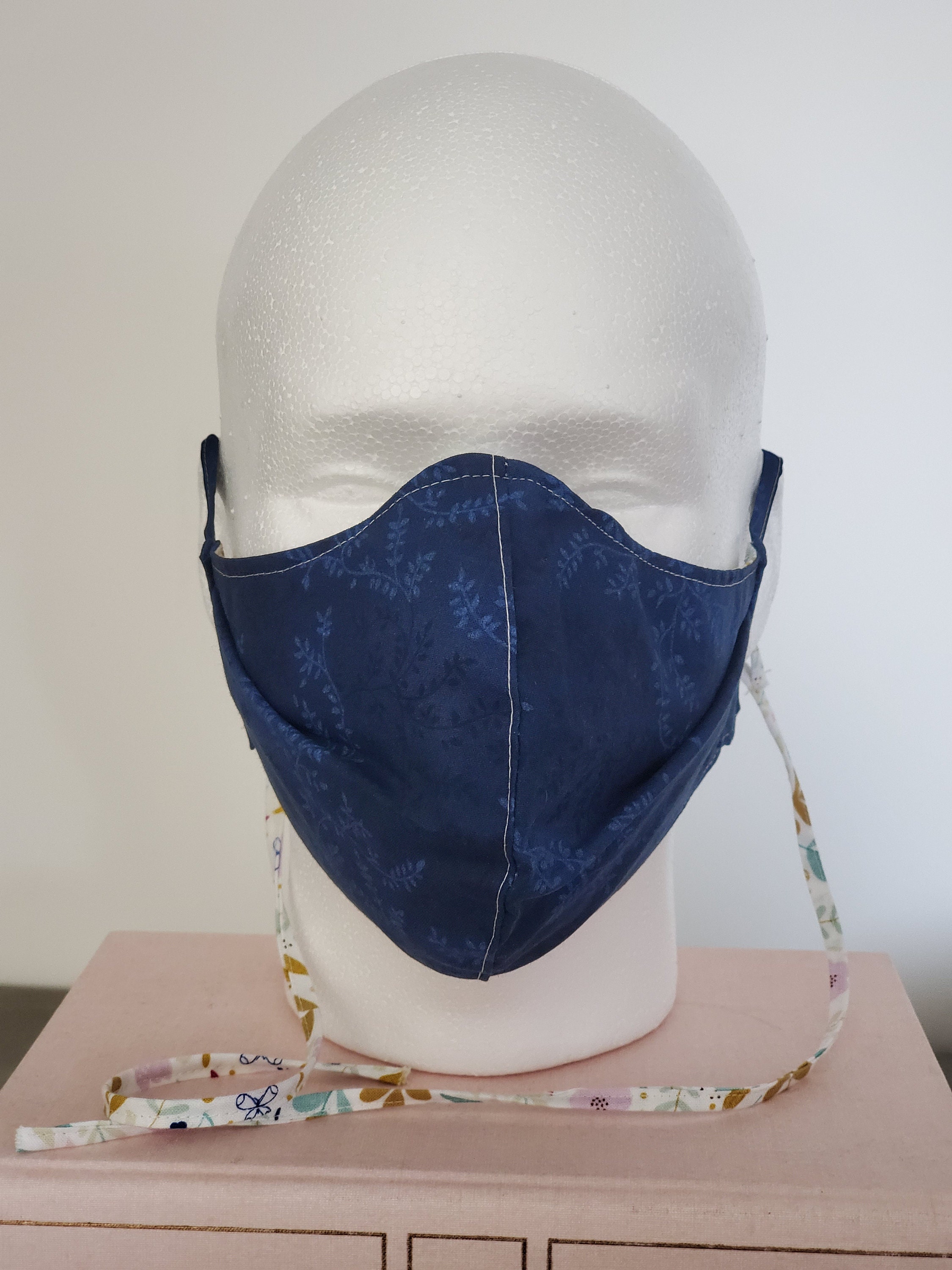 Double sided Fabric Mask 100 Cotton different print on each Etsy