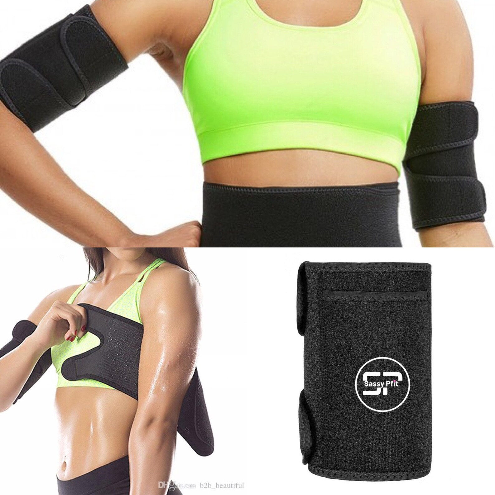 Weight Loss 2 Piece Arm Wraps Neoprene Sweat Shaper Arm Etsy