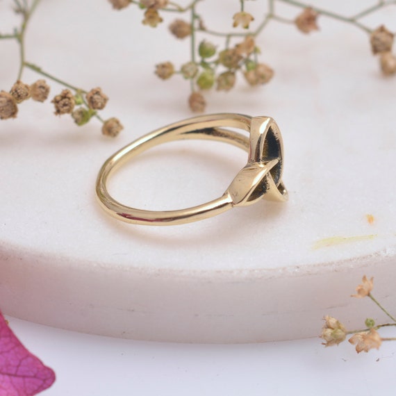 Mujer Anillo Triqueta Celta Anillo Triquetra Celta De Oro, Anillo