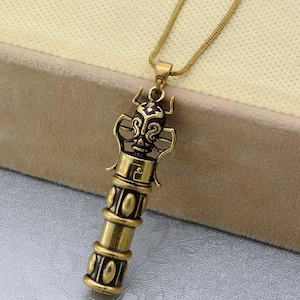 Pendentif porte-clés cuillère à pilules en or, porte-clés élégant réutilisable cuillère de voyage, cuillère à pilules, collier en laiton avec tubes de paille, cadeau petit ami.