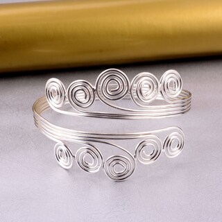 Bracciale Da Braccio Zalati Regolabile - Gioiello Steampunk Punk In Metallo Placcato Per Donne