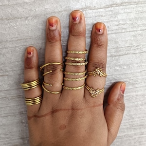 Adjustable Brass Splint Ring: Arthritis, EDS & Mallet Finger Support