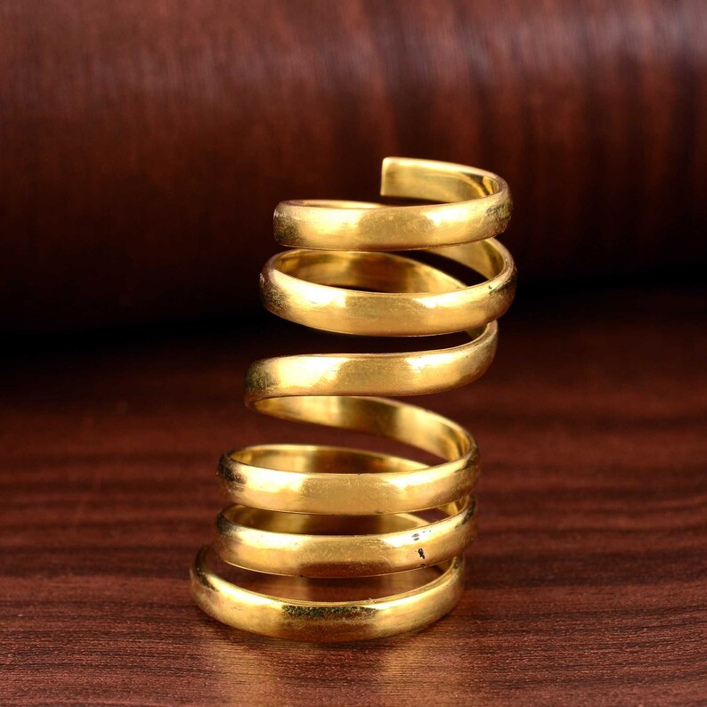 Gold Arthritis Full finger splint adjustable for all types of deviation, comfortable splint ring, Valentine Day Sale Boho Ring Unisex Gifts. image 2