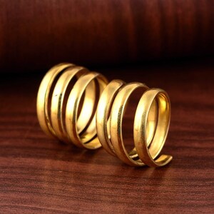Gold Arthritis Full finger splint adjustable for all types of deviation, comfortable splint ring, Valentine Day Sale Boho Ring Unisex Gifts. image 4