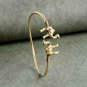 Gold Camel Cuff Bracelet: Brass Armlet for Men and Women
