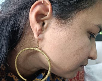 Boucles d'oreilles serpent minimalistes ouroboros : bijoux Serpent vintage