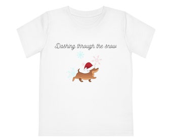 Dashing through the snow Kids' T-Shirt