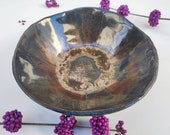 Keramik Schüssel Kupferschwarz Handarbeit