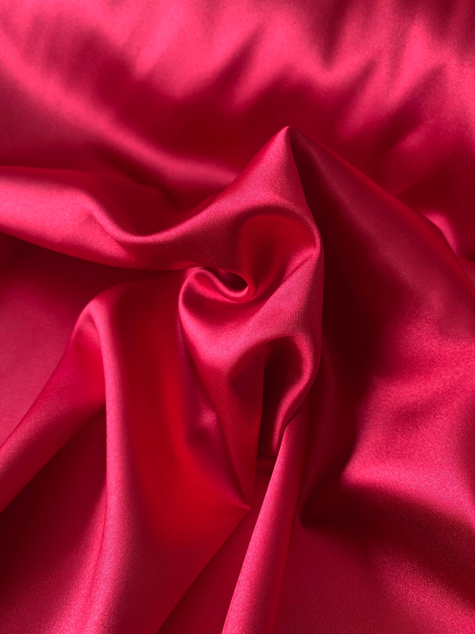 Quality Rich Red Stretch Satin Fabric by the Yard 5758 Etsy