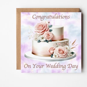 Wedding Card For Bride & Groom, Congratulations Mr And Mrs, Wedding Card For Friends, Wedding Card For Son Daughter, Granddaughter Grandson