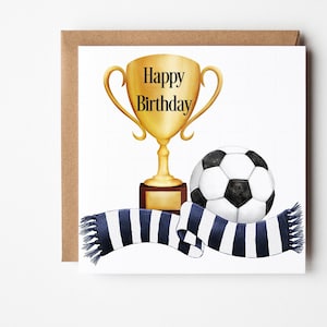 Football Birthday Card, Boys Footy Card, His Birthday Gift, Football Champion Birthday Card, Son Grandson, Nephew Friends Birthday, Football
