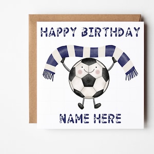 Kids Football Birthday Card, Football Fans Birthday Card, Happy Birthday, Soccer Birthday Card, Football  Birthday Gift, Boys And Girls Card