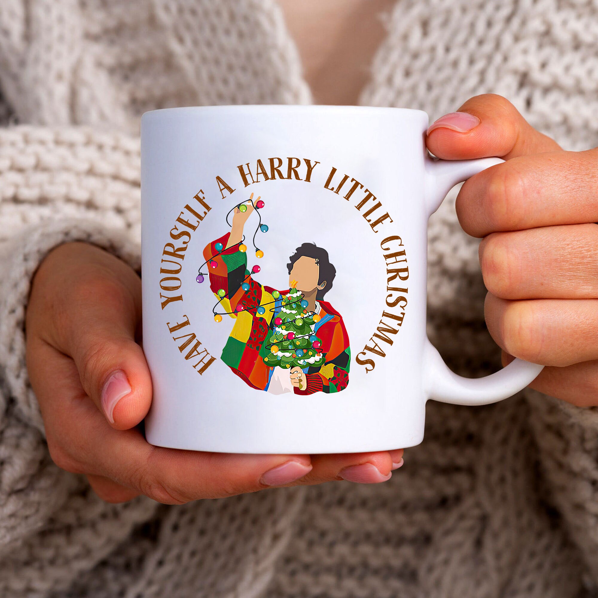 Harry Styles Christmas Mug With Color Inside - Teeholly