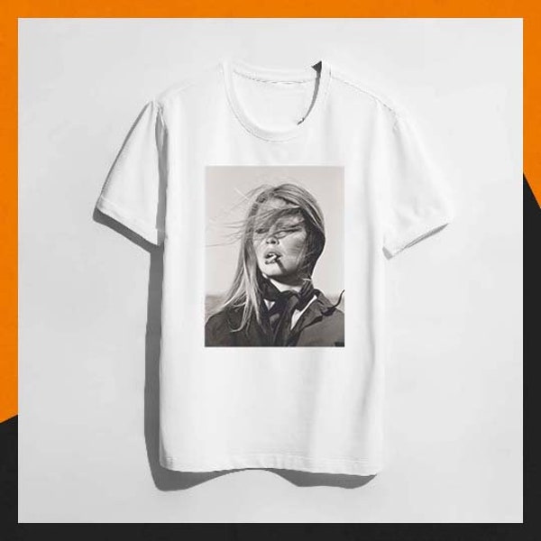 Smoking Bridget T-Shirt,  Aesthetic Clothing, Art Shirt, Feminist Tee