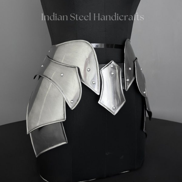Steel Lady Armor: Medieval Knight Belt Costume - SCA LARP Cosplay