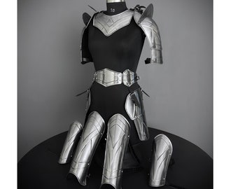 Brave Lady Medieval Armor Set: 20 Gauge Steel, Cosplay LARP Costume