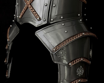 Armure de taille en acier faite main avec glands, ceinture de cosplay gothique fantastique