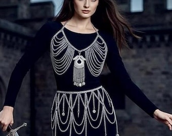 Handmade Steel Chainmail Skirt & Top – Viking Armor, Ren Faire Costume