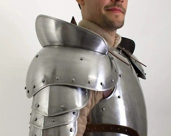 Medieval Knight Pouldron Armor, Shoulder Armor, Cosplay armor, Sca, Larp Armor, Halloween Gifts