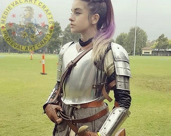 Medieval Knight Lady Armor, Larp Armor, Fantasy Female Armor Costume, Cosplay Armor, Sca Armor, Gift Item