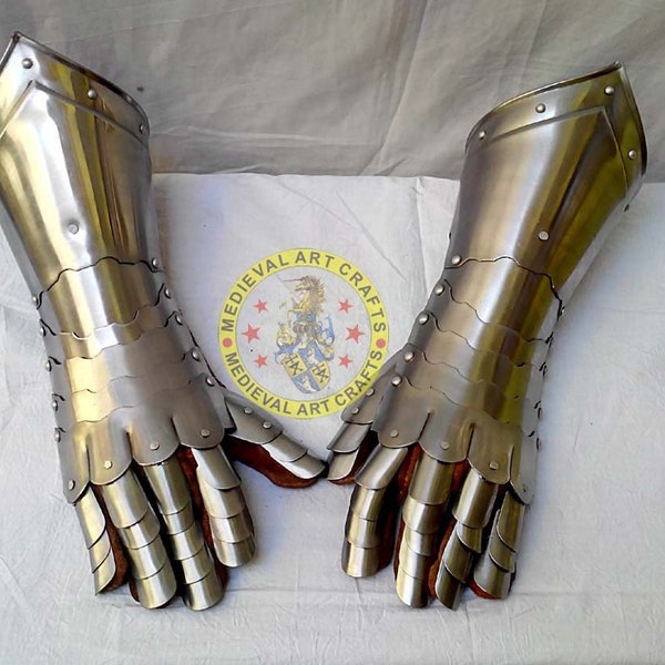 Medieval Knight Gauntlet Armor, Cosplay Armor, Sca Armor, LARP Armor, Fantay Gloves, Gift for Men/Women