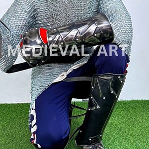 Medieval Knight leg Armor, Bracers Armor, Larp Armor, fantasy Armor Cosplay Armor, Sca Armor, Gift for Men/Women