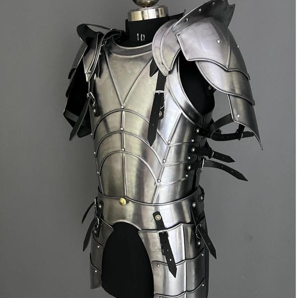 Medieval Knight Armor: Functional Steel LARP Cosplay Costume