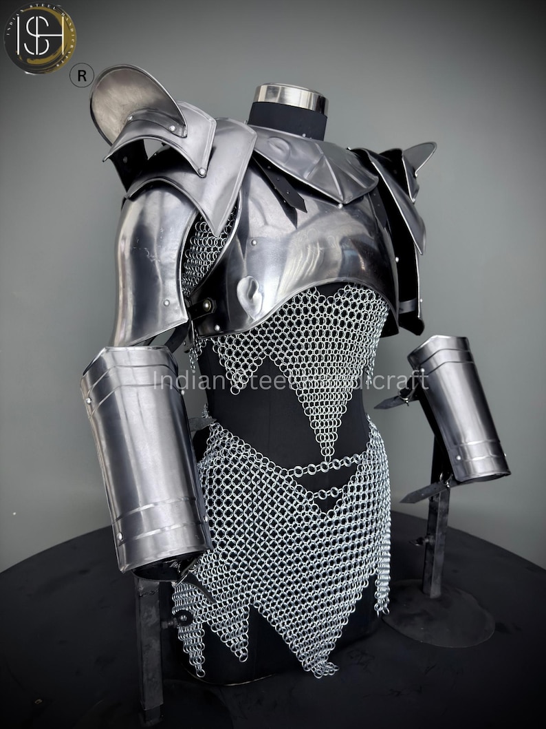 Women's Chainmail Armor Set: Medieval Knight SCA LARP Cosplay - Etsy