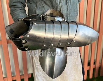 Armadura de acero Sabaton de caballero medieval: SCA, LARP, Cosplay