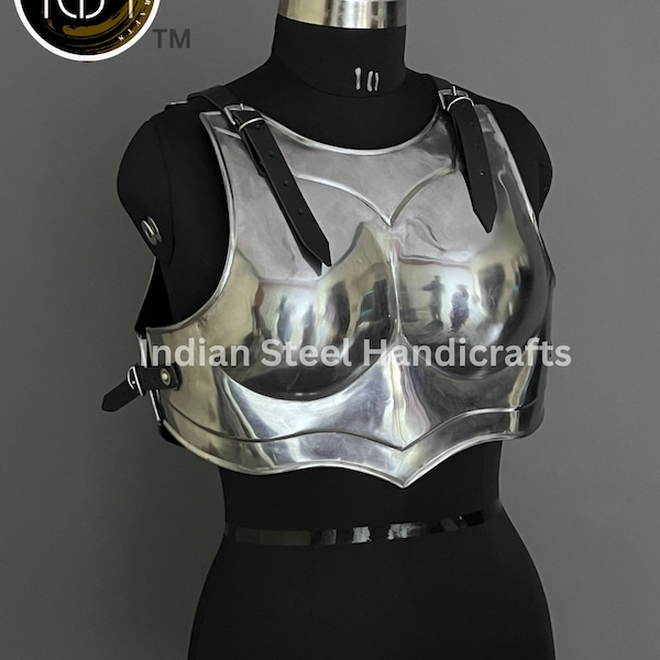 Ancient Knight Lady Armor,chest Armor, Female Fantasy Armor Costume, Cosplay Armor, Larp Armor, Sca Armor, Gift for Women.