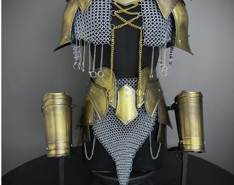 Medieval Cuirass Armor: Steel Lady Cosplay Set - SCA LARP Costume