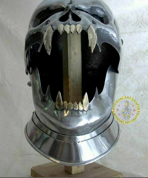 Medieval Old Demonic, Ghost Skull Helmet, Larp Armor, Unique Look, Cosplay  Armor, Sca Armor, Gift for Men/women 