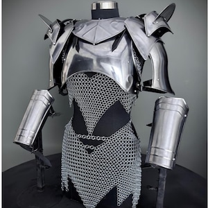 Women's Chainmail Armor Set: Medieval Knight SCA LARP Cosplay