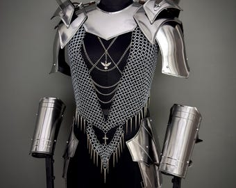 Handcrafted Steel Chainmail Armor Set | Medieval Knight Cosplay