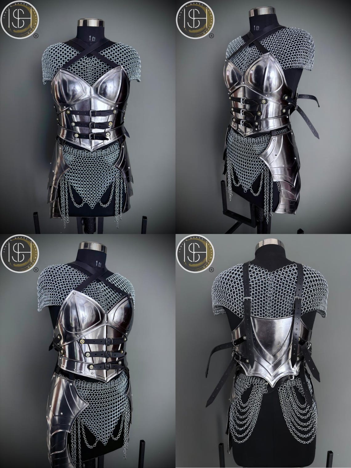 Medieval Knight Armor Set: Women's Fantasy SCA LARP Cosplay Costume - Etsy