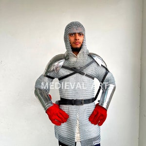 Medieval Shoulder Armor, , Pauldron & Bracer Armor, Larp Armor, Fantasy Costume Gifts For Him.
