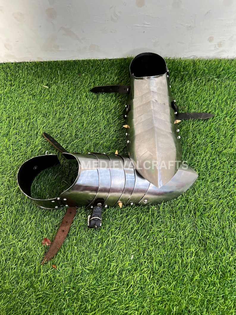 Medeltida riddare Steel Sabatons: Lajv Cosplay-rustning, storlek 12-13 bild 8