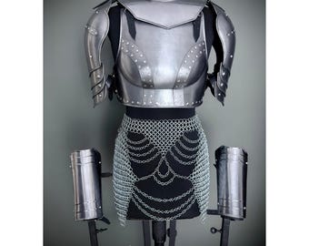 VESTE MÉDIÉVALE ARMURE demi-corps costume gothique portable SCA cosplay
